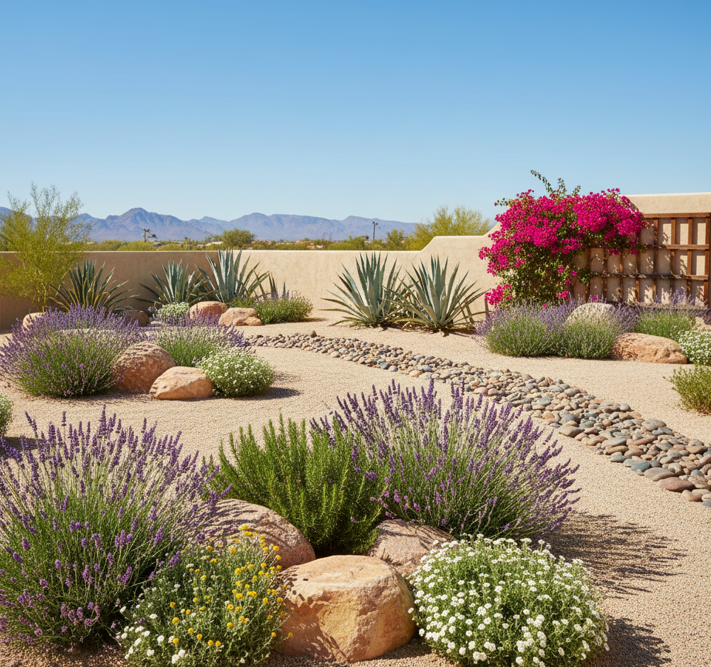 gravel rock installation