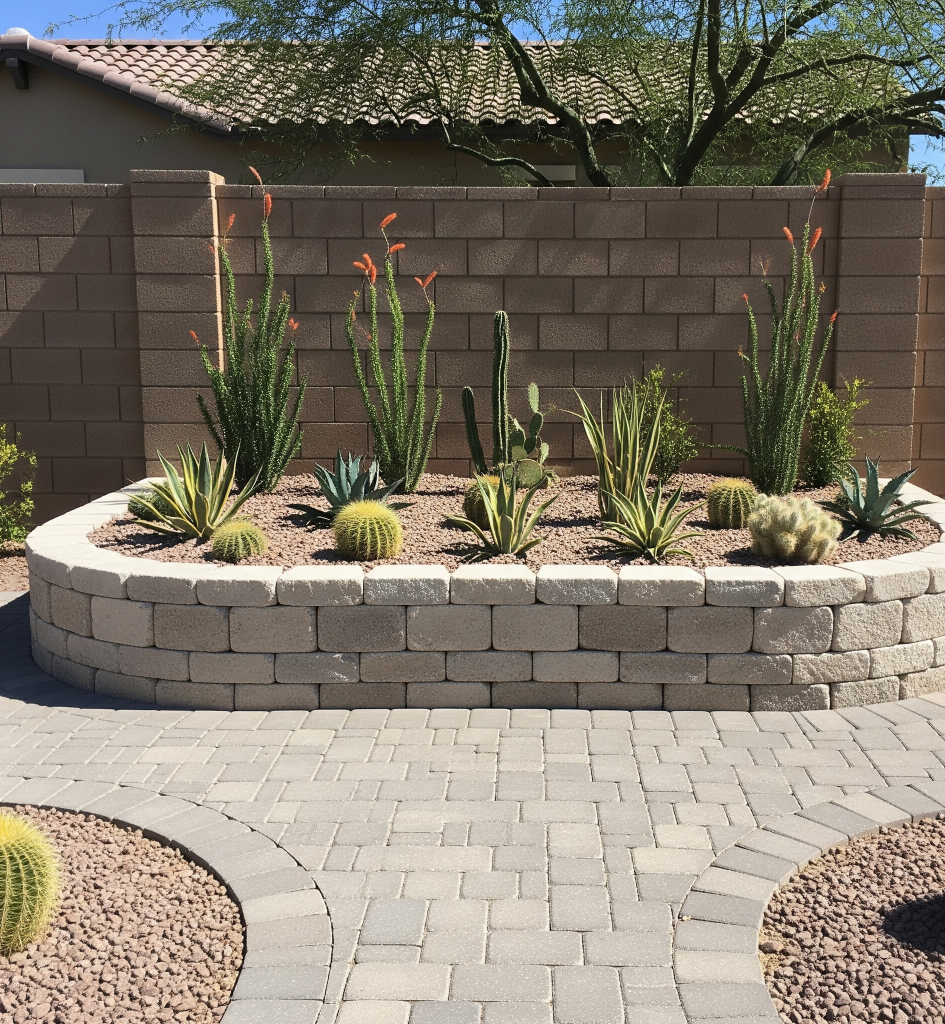 Plant Garden bed installed By TJ Landscape